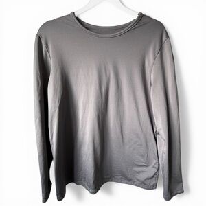 Thermajane Thermal Base Layer Top Women’s XXL Gray Long Sleeve Stretch